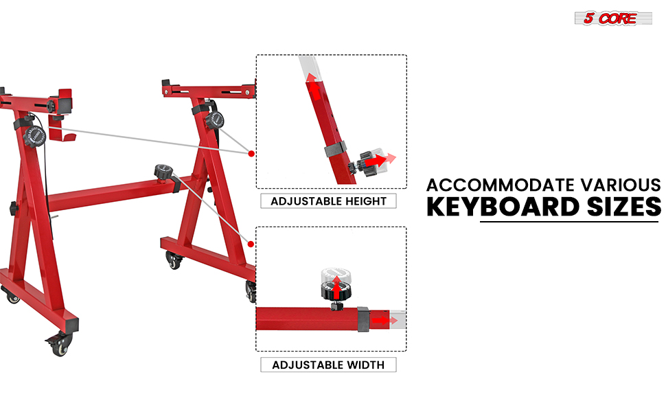 Keyboard Stand Z Style Adjustable Portable Heavy Duty Music Stands
