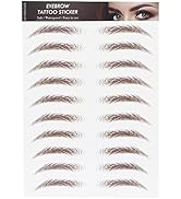 6D Eyebrow Sticker Professional Eyebrow Transfer Sticker Eyebrow Makeup Tool for Women and Girls ...