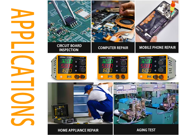 30V 5A Adjustable DC Regulated Lab Bench Power Supply