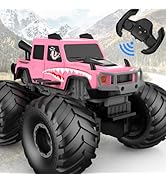 Monster Truck Toys, Waterproof 360°Rotate 4x4 RC Truck, Amphibious Remote Control Monster Tr...