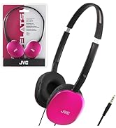 JVC Flats On-Ear Wired Headphones - Flat Foldable Design - 30mm Driver for Powerful Sound - Soft ...