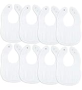 Comfy Cubs Muslin Bibs for Babies, Pack of 8 - Soft and Highly Absorbent, Feeding, Drool and Teet...