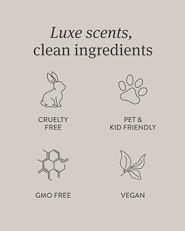luxe scents, clean ingredients