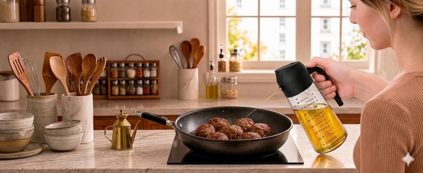 COOKENZA 2-in-1 Oil Sprayer