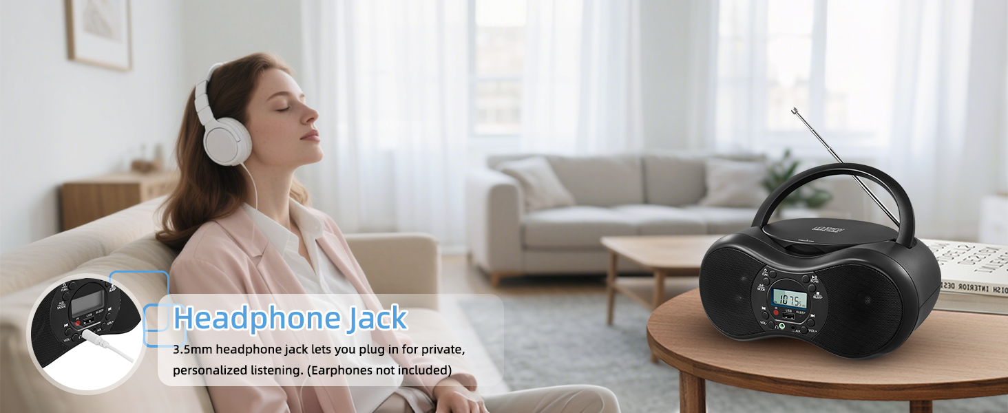 Portable CD Player Boombox