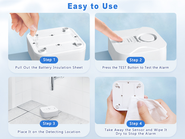 easy to use water alarms