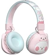 YLFASHION Kids Bluetooth Headphones, Wireless &amp; Wired Over-Ear with Cute Cat Design, Built-in Mic...