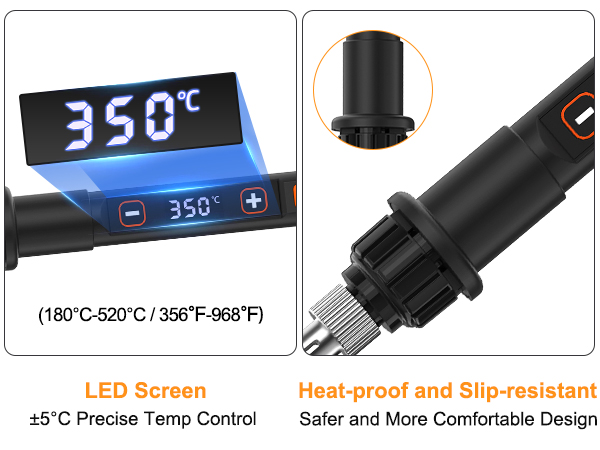 Soldering Iron Kit 80W LED Adjustable