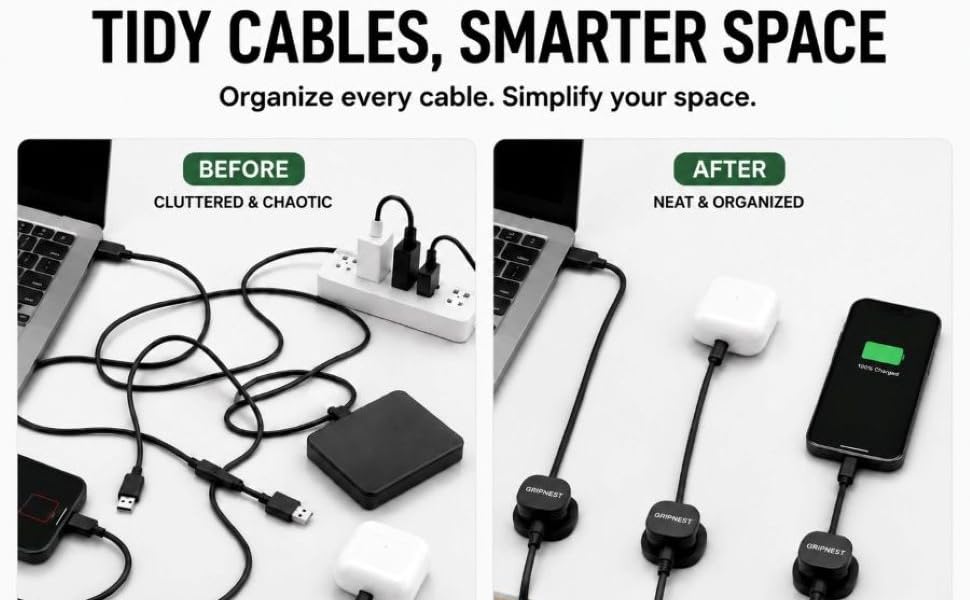 Cable Managment, Organize Every Cable