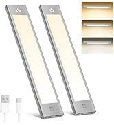 V4light Rechargeable Under Cabinet Lighting, Motion Sensor Wireless Night Light, Dimmable CCT Adj...