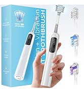 SYNHOPE Oscillating Sonic Electric Toothbrush for Adults, Rechargeable Battery &amp; Fast Charge [Uni...