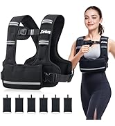 ZELUS Weighted Vest for Women Men, 4-10lb/11-20lb/20-32lb Curve-Fit Ergonomic Design Adjustable W...