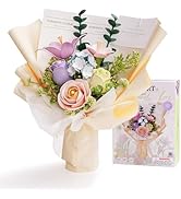 RoWood Flowers Bouquet Building Set,Botanical Collection Building Block Toy,165Pcs,Assembly Time ...