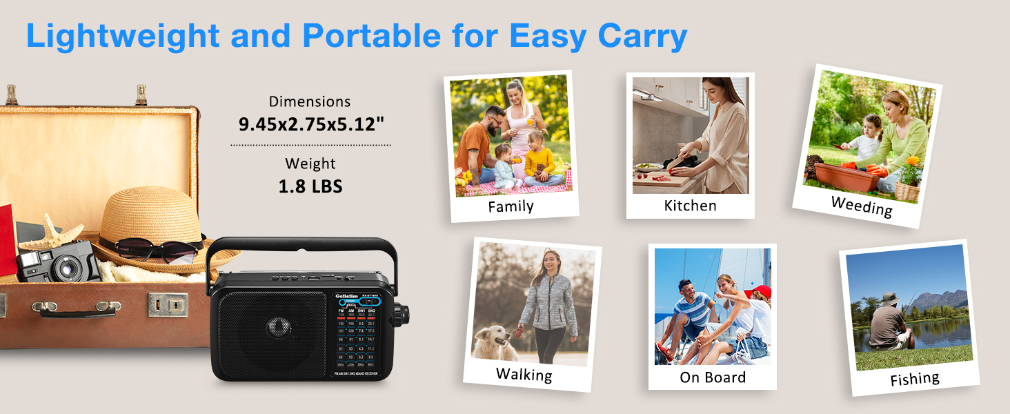 portable radio am fm