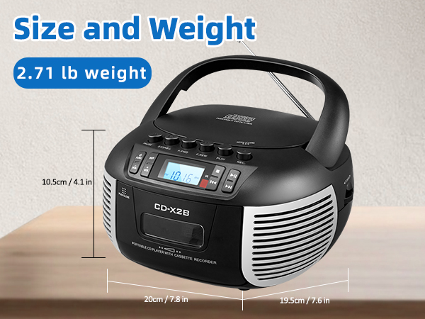 CD and Cassette Player