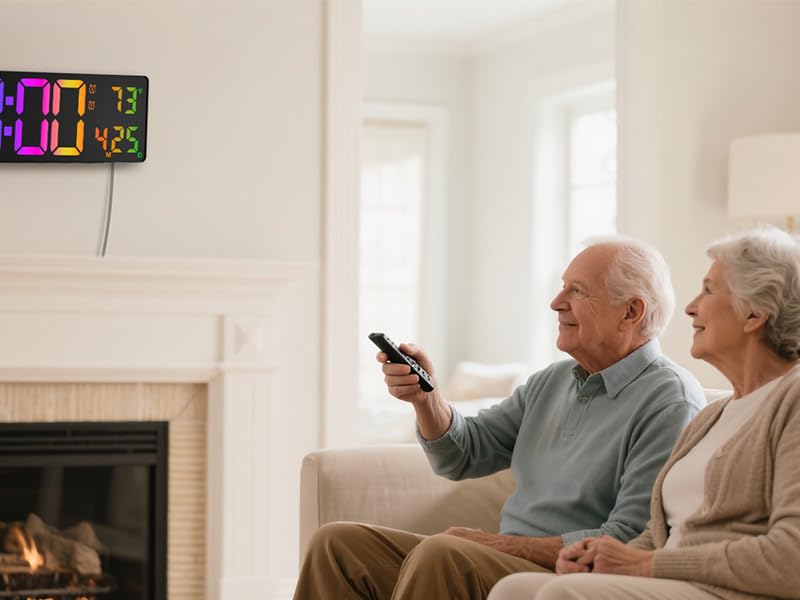 extra large digital wall clock