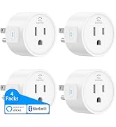 EIGHTREE Smart Plugs Compatible with Alexa Only, Voice Control, Outlet Timer, 10A Smart Outlet, W...