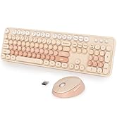Vumilstek Cute Green Keyboard and Mouse Combo Wireless(US-GS108 Diary Milk Tea)