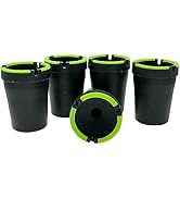 5 Pack Glow in the Dark Butt Bucket Ashtray Cigarette Self-Extinguishing Cup Car Ash Holder Porta...