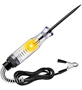 Test Light Automotive, Circuit Tester 6V-12V-24V DC Car Electrical Test Pen with Alligator Clip a...