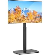 YOMT Universal TV Floor Stand with Mount for 27-70 Inch LCD LED OLED TVs, Swivel Height Adjustabl...