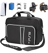HUIJUTCHEN for PS5 Carrying Case, for PS5 Travel Case Compatible with PS5 Disc And Digital Editio...