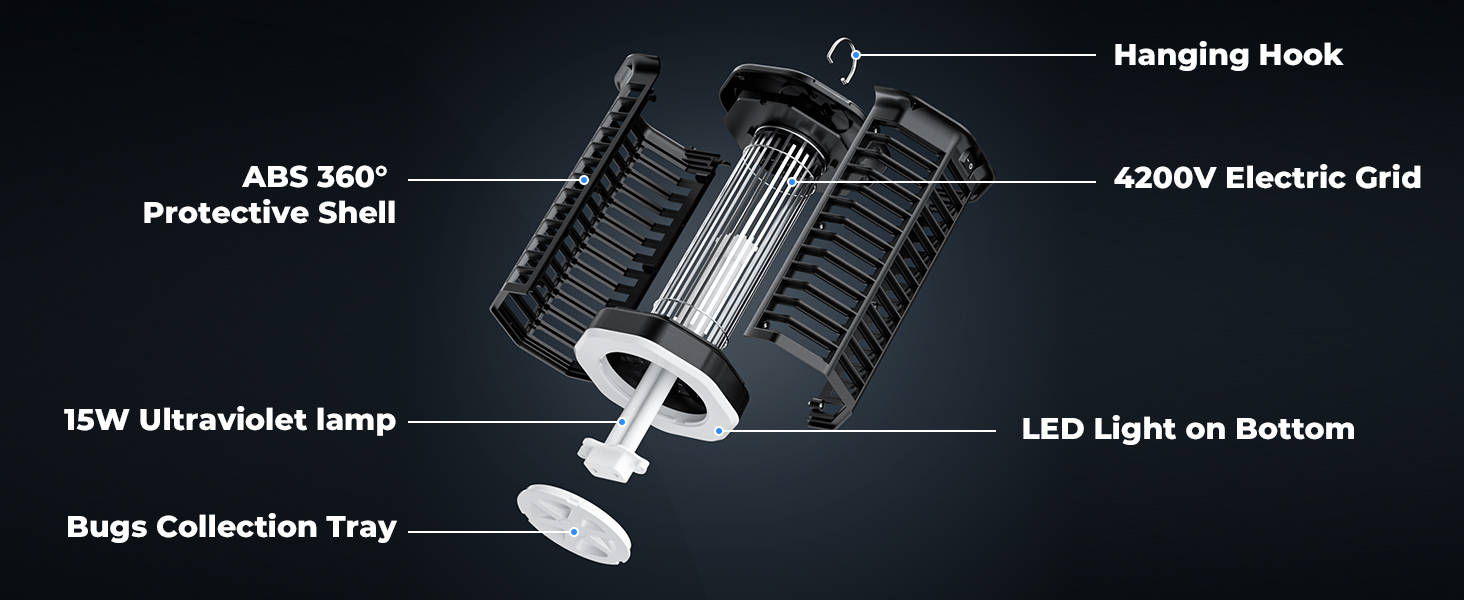 Bug Zapper Outdoor Indoor Waterproof