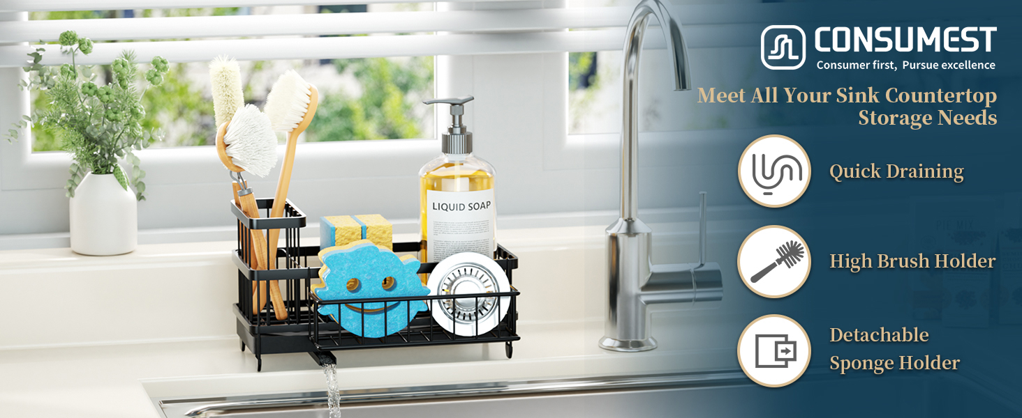 sponge holder for kitchen sink