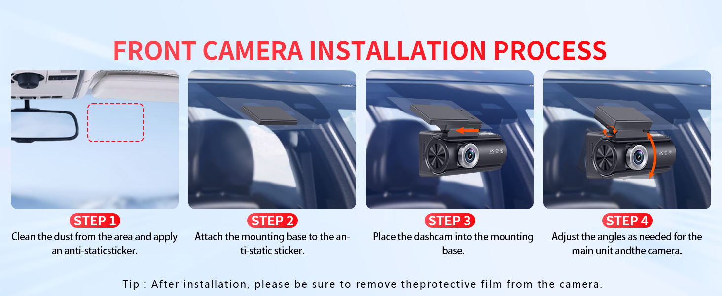 Dash Cam Front and Rear