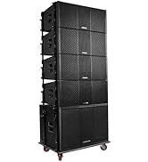 Sound Town ZETHUS Series Powered Line Array Speaker System with One 18-inch Line Array Subwoofer,...