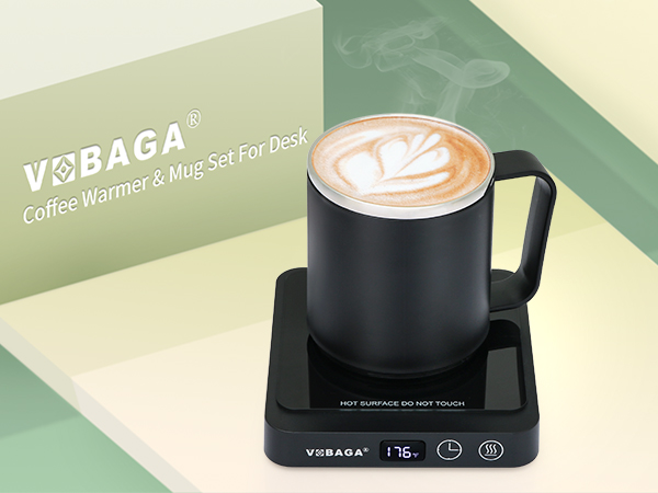 coffee warmer mug set