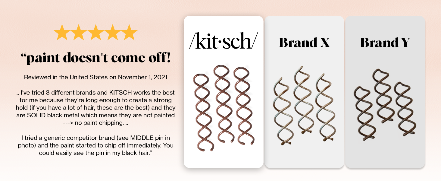 spiral bobby pins