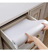 Shinlendid Drawer and Shelf Liner for Kitchen Cabinets, Non-Adhesive Strong Grip Cabinet Liners f...