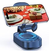 Cell Phone Stand with Wireless Bluetooth Speaker, Unique Gifts for Men/Women, Adjustable Phone Ho...