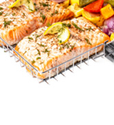 SHIZZO Grill Basket Set, Barbecue BBQ Grilling, Stainless Steel Folding Portable Outdoor Camping