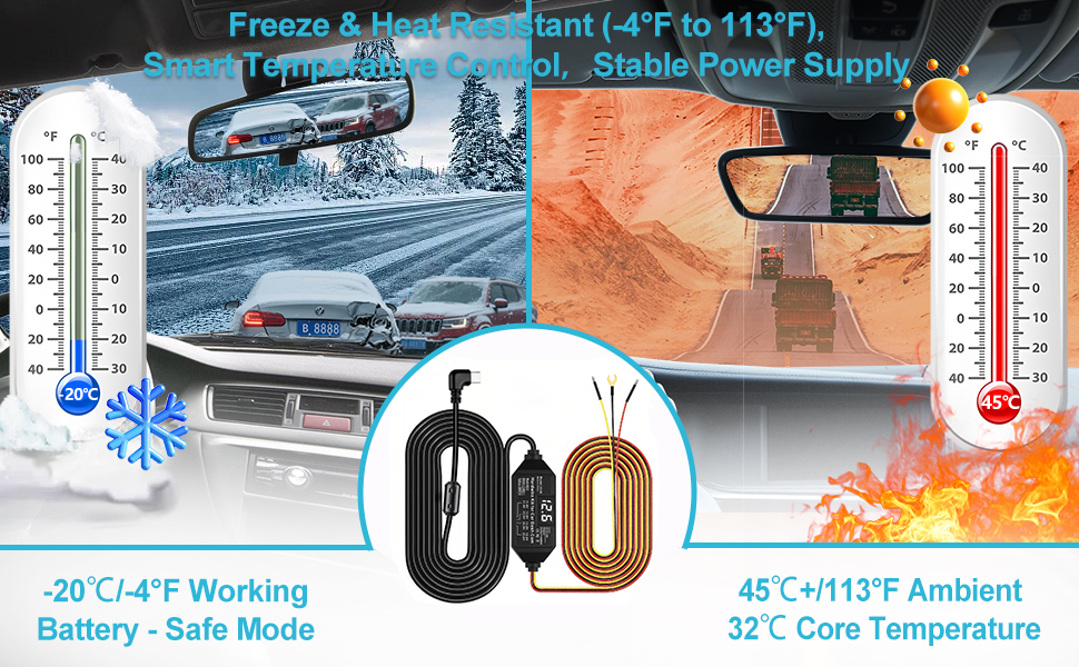 24/7 dash cam wire set