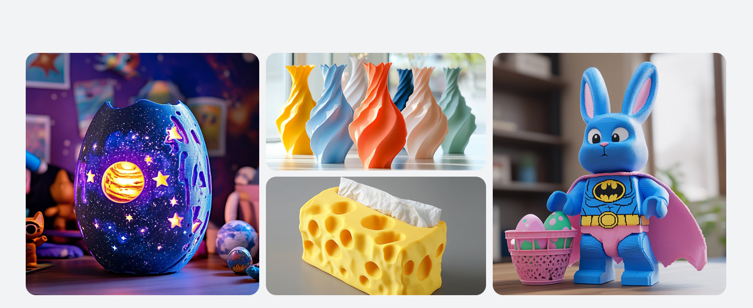 SUNLU 3D Printer Filament Bundle, 1kg Refill Filament