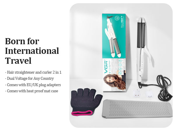 Travel curling iron