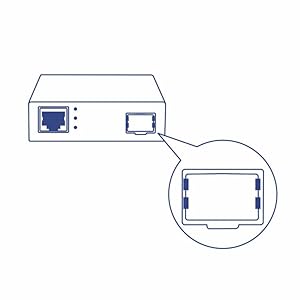  PoE Powered Fiber SFP Converter, Gigabit PoE to SFP Media Converter