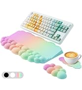Ergonomic Wrist Rest for Keyboard and Mouse, Soft Memory Foam Cloud Keyboard Stand Pad with Wrist...
