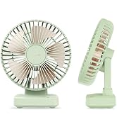 Funme Desk Fan, 10000mAh Rechargeable Table Fan with 29H Max Runtime, 3 Speeds, 90° Adjustable Ti...
