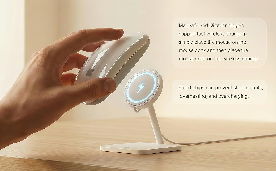 MagSafe and Qi technologies support fast wireless charging;