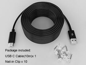 security camera cable usbc 33ft