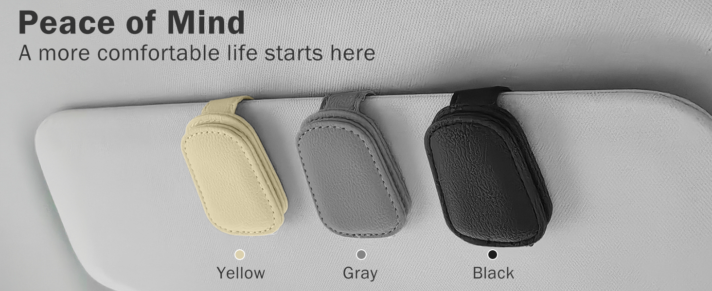 Sunglass Holder for Car Visor