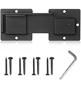 7.5" Gate Latch Lock with Padlock Hole for Outdoor Fence, Barn Door Lock, Gate Lock, Shed Door La...