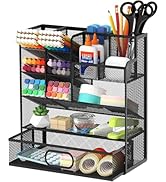 ReePlan Mesh Pen Organizer for Desk, Multi-Functional Pencil Holder with Drawer Desk Organizers, ...
