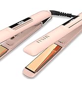 FUNTIN S10 Hair Straightener, Flat Iron - 100% Pure Titanium Flat Iron for straightening Curls Io...