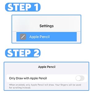 Before using our stylus on iPad, ensure the &amp;#34;Only Draw with Apple Pencil&amp;#34; feature is off