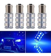 EverBright Blue 1156 BA15S Led Bulb,1141 1073 7506 Base LED Replacement For RV Camper SUV MPV Car...