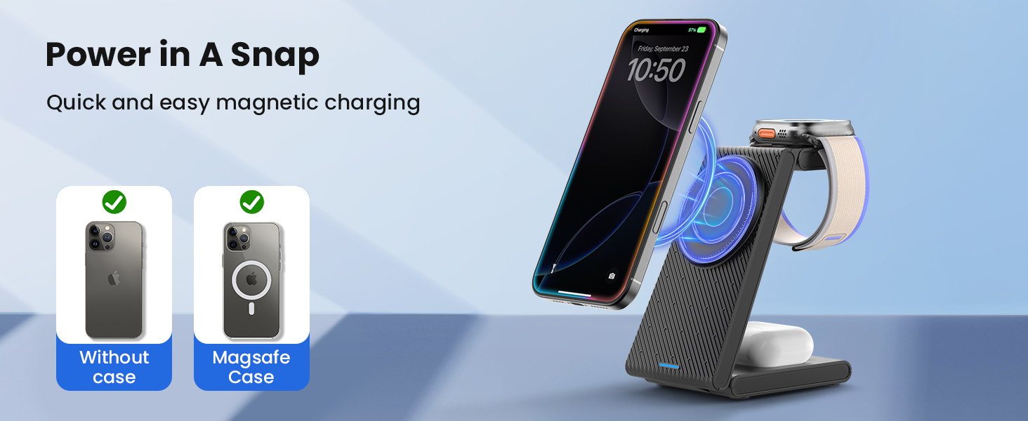 magnetic charging station